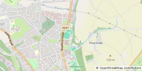 Map of Brighouse, West Yorkshire