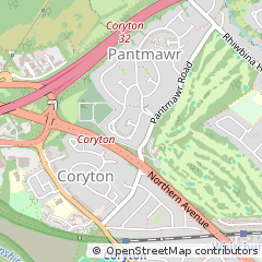 Map of Cardiff, Gwent
