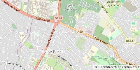 Map of Leicester