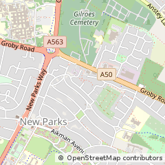 Map of Leicester