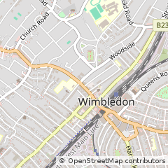 Map of Wimbledon, London