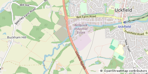 Map of Uckfield, East Sussex
