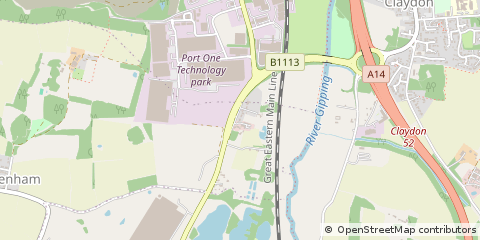 Map of Ipswich, Suffolk