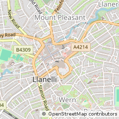 Map of Llanelli