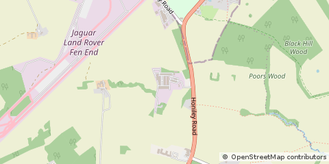 Map of Kenilworth, Warwickshire