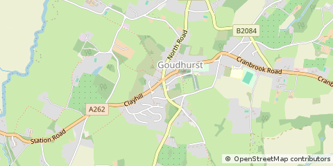Map of Goudhurst, Kent