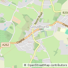 Map of Goudhurst, Kent