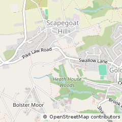 Map of Huddersfield, W Yorkshire