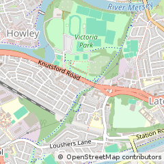 Map of Warrington, Cheshire