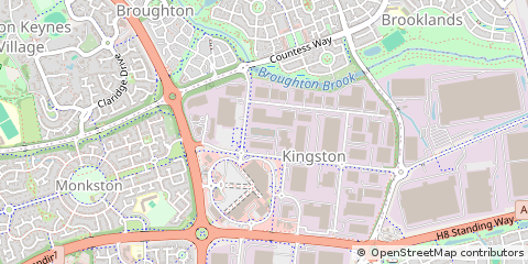 Map of Milton Keynes, Buckinghamshire