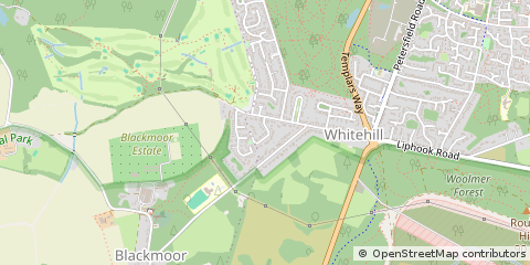 Map of Bordon, Hampshire