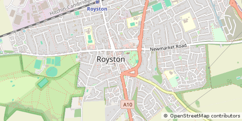 Map of Royston, Hertfordshire