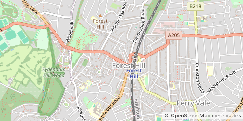 Map of Forest Hill, London