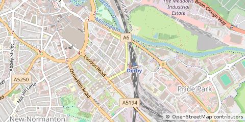 Map of Derby