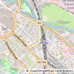 Map of Derby