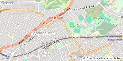 Map of Bournemouth