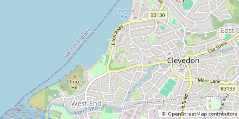 Map of Clevedon