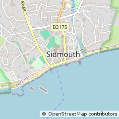 Map of Sidmouth, Devon