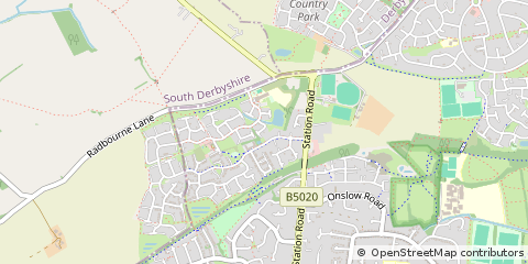 Map of Derby, Derbyshire