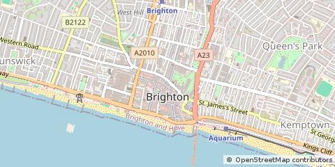 Map of Brighton, East Sussex