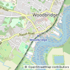 Map of Woodbridge, Suffolk