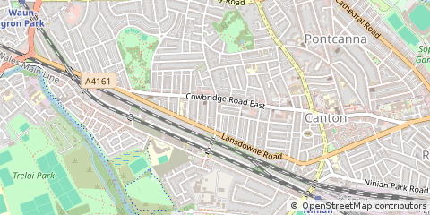 Map of Cardiff