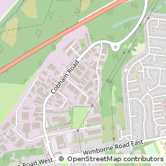 Map of Wimborne, Dorset