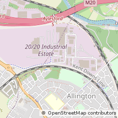 Map of Maidstone, Kent