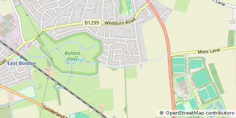 Map of Sunderland, Tyne & Wear