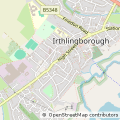Map of Irthlingborough, Northamptonshire