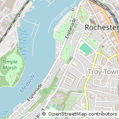 Map of Rochester, Kent