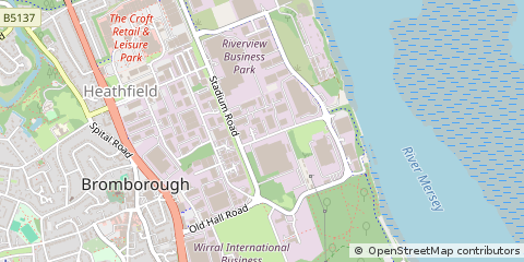 Map of Wirral, Merseyside