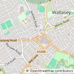 Map of Wallasey, Cheshire