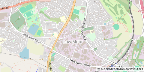 Map of Bradford, West Yorkshire