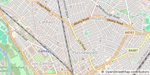 Map of Cardiff