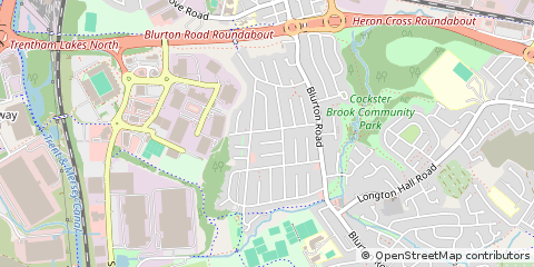 Map of Stoke-on-Trent, Staffordshire