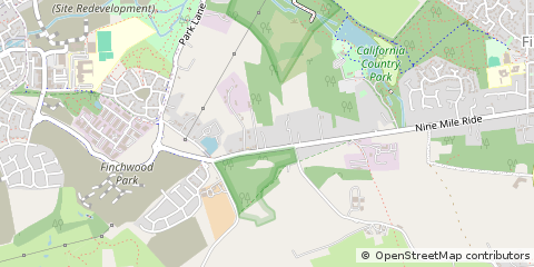 Map of Wokingham, Berkshire