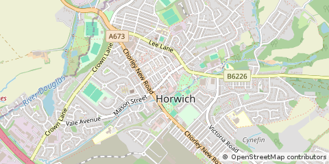 Map of Bolton, Lancs