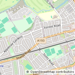 Map of Newcastle Upon Tyne, Tyne & Wear