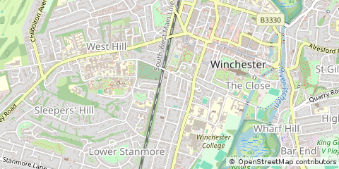 Map of Winchester