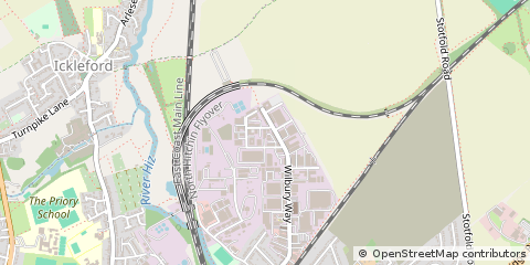 Map of Hitchin, Hertfordshire