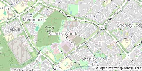 Map of Milton Keynes