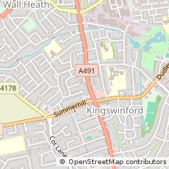 Map of Kingswinford, West Midlands