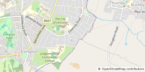 Map of Leicester