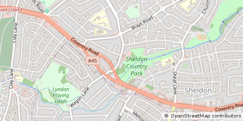 Map of Birmingham, West Midlands
