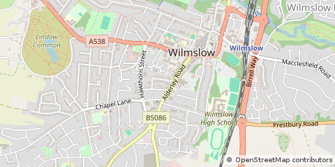 Map of Wilmslow
