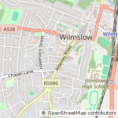 Map of Wilmslow
