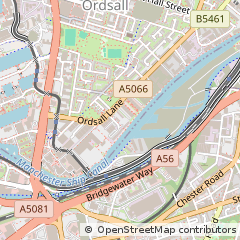 Map of Salford, Greater Manchester