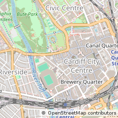 Map of Cardiff