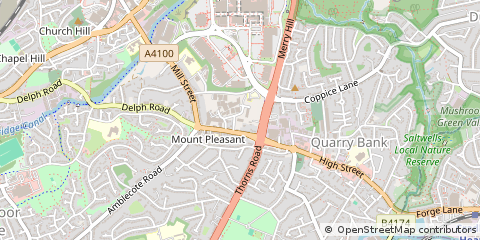 Map of Brierley Hill, West Midlands